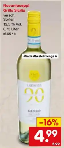 Netto Marken-Discount Novantaceppi Grillo Sicilia Angebot