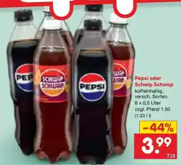 Netto Marken-Discount Pepsi oder Schwip Schwap Angebot