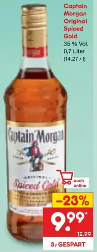 Netto Marken-Discount Captain Morgan Original Spiced Gold Angebot