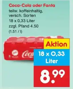 Netto Marken-Discount Coca-Cola oder Fanta Angebot