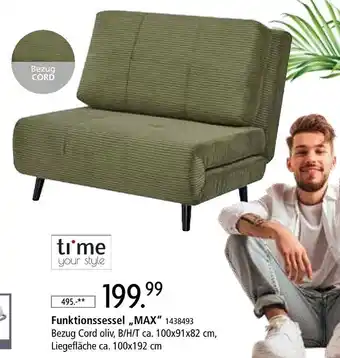 Ti me your style funktionssessel max