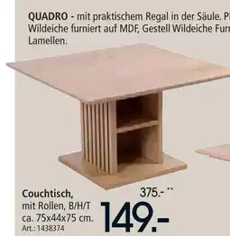 Zurbrüggen Couchtisch Angebot
