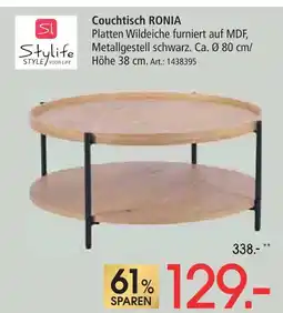 Zurbrüggen Stylife couchtisch ronia Angebot