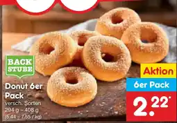 Netto Marken-Discount BACK STUBE Donut 6er Pack Angebot