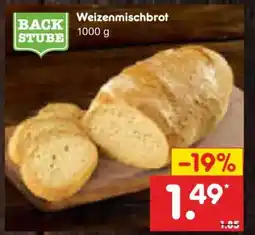 Netto Marken-Discount BACK STUBE Weizenmischbrot Angebot