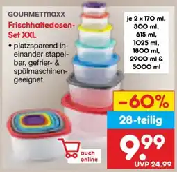 Netto Marken-Discount GOURMETmaxx Frischhaltedosen- Set XXL Angebot