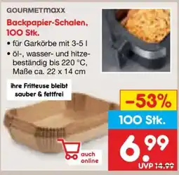 Netto Marken-Discount GOURMETmaxx Backpapier-Schalen, 100 Stk. Angebot