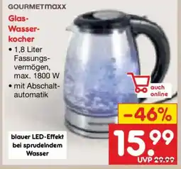 Netto Marken-Discount GOURMETMAXX Glas- Wasserkocher Angebot