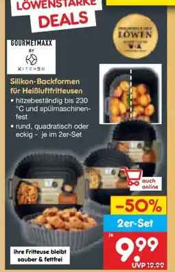 Netto Marken-Discount Silikon-Backformen für Heißluftfritteusen Angebot