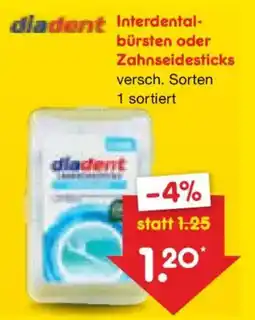 Netto Marken-Discount diadent Interdentalbürsten oder Zahnseidesticks Angebot