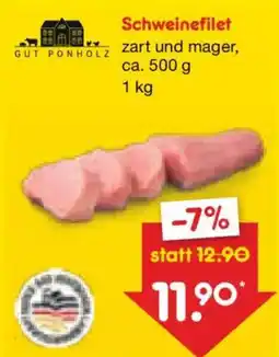 Netto Marken-Discount GUT PONHOLZ Schweinefilet Angebot