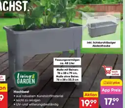 Netto Marken-Discount Living & GARDEN Hochbeet Angebot