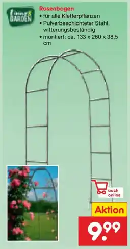 Netto Marken-Discount Living & GARDEN Rosenbogen Angebot