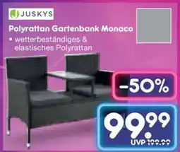 Netto Marken-Discount JUSKYS Polyrattan Gartenbank Monaco Angebot