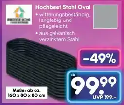 Netto Marken-Discount Hochbeet Stahl Oval Angebot