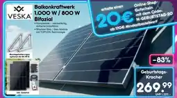 Netto Marken-Discount VESKA Balkonkraftwerk 1000 W/800 W Bifazial Angebot