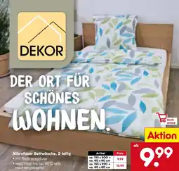Netto Marken-Discount DEKOR Mikrofaser Bettwäsche, 2-teilig Angebot