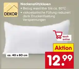 Netto Marken-Discount DEKOR Nackenstützkissen Angebot