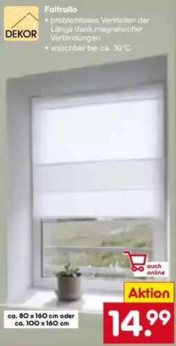 Netto Marken-Discount DEKOR Faltrollo Angebot