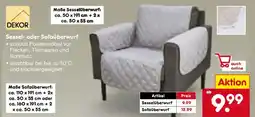 Netto Marken-Discount DEKOR Sessel- oder Sofaüberwurf Angebot