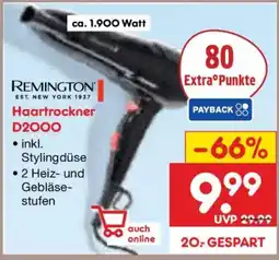 Netto Marken-Discount REMINGTON Haartrockner D2000 Angebot