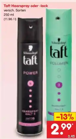 Netto Marken-Discount Taft Haarspray oder -lack Angebot