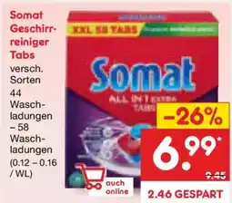 Netto Marken-Discount Somat Geschirrreiniger Tabs Angebot
