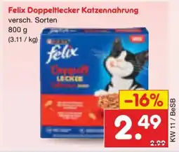 Netto Marken-Discount Felix Doppeltlecker Katzennahrung Angebot
