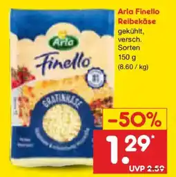 Netto Marken-Discount Arla Finello Reibekäse Angebot