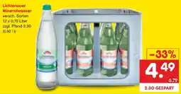 Netto Marken-Discount Lichtenauer Mineralwasser Angebot