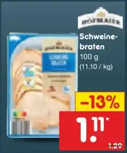 Netto Marken-Discount Schweinebraten Angebot