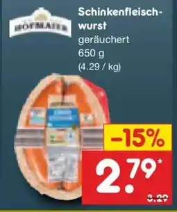 Netto Marken-Discount Schinkenfleischwurst Angebot