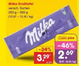 Netto Marken-Discount Milka Großtafel Angebot