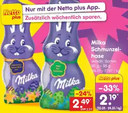 Netto Marken-Discount Milka Schmunzelhase Angebot