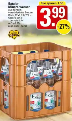 WEZ Extaler Mineralwasser Angebot