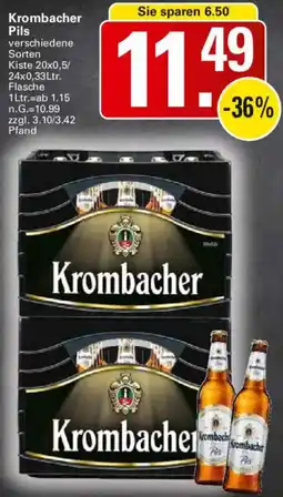 WEZ Krombacher Pils Angebot