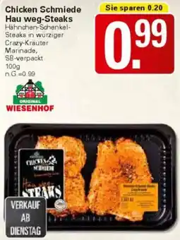 WEZ WIESENHOF Chicken Schmiede Hau weg-Steaks Angebot
