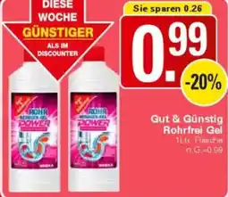 WEZ Gut & Günstig Rohrfrei Gel Angebot