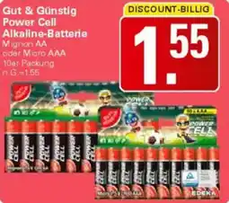 WEZ Gut & Günstig Power Cell Alkaline-Batterie Angebot