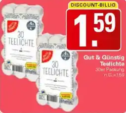 WEZ Gut & Günstig Teelichte Angebot