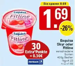 WEZ Exquisa Skyr oder Fitline Angebot
