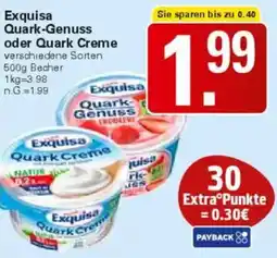 WEZ Exquisa Quark-Genuss oder Quark Creme Angebot