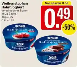 WEZ Weihenstephan Rahmjoghurt Angebot