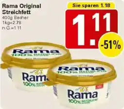 WEZ Rama Original Streichfett Angebot