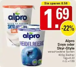 WEZ Alpro Soya oder Skyr-Style Angebot