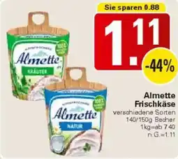WEZ Almette Frischkäse Angebot