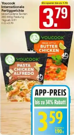 WEZ Youcook Internationale Fertiggerichte Angebot