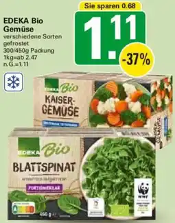 WEZ EDEKA Bio Gemüse Angebot
