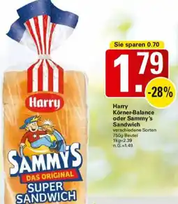 WEZ Harry Körner-Balance oder Sammy's Sandwich Angebot