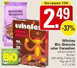 WEZ Wholey Bio Granola oder Cerealien Angebot